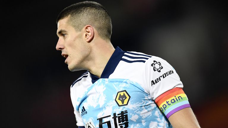 Conor Coady's continued vocal support for Stonewall's Rainbow Laces campaign contributed towards his recognition at the British LGBT Awards