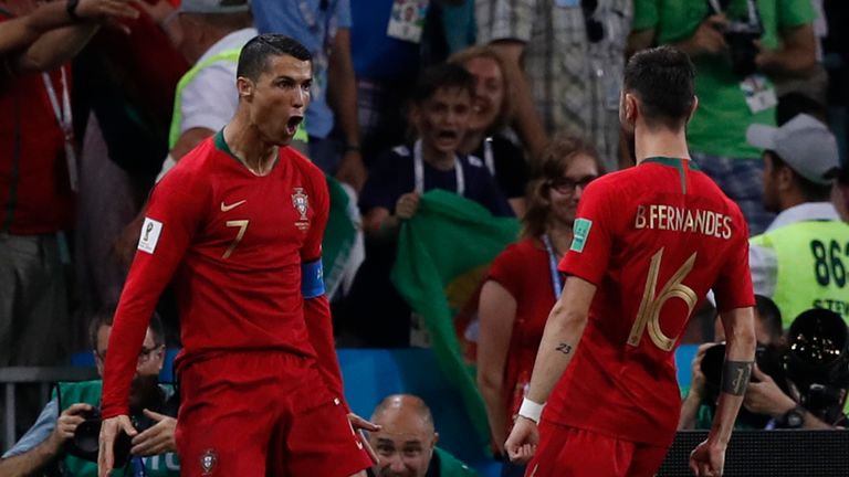 Cristiano Ronaldo and Bruno Fernandes