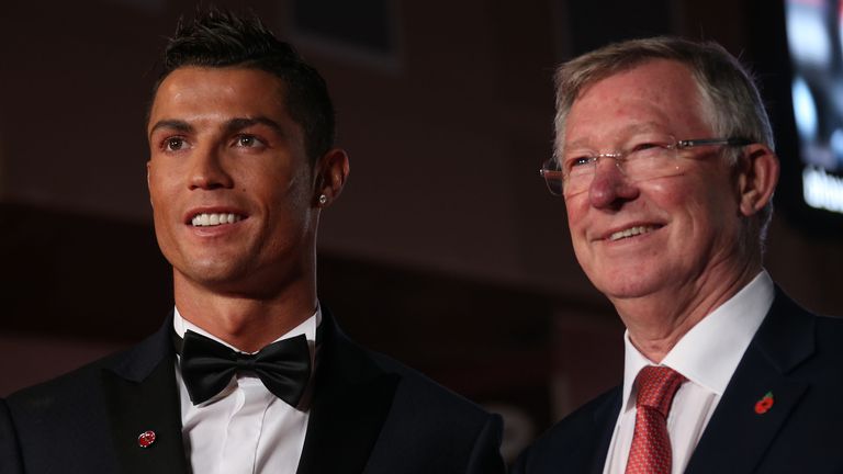 Cristiano Ronaldo y Sir Alex Ferguson