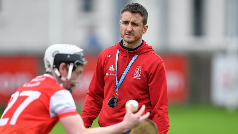 6 September 2020; Cuala coach David Herity before the Dublin County Senior Hurling Championship Semi-Final match between Lucan Sarsfields and Cuala at Parnell Park in Dublin. Photo by Piaras .. M..dheach/Sportsfile