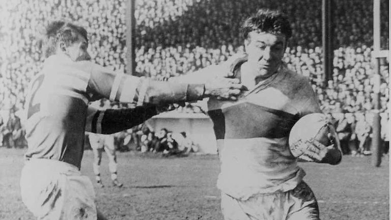 St Helens paid a record fee for a forward in 1958 (£7,500) to sign Huddart from Whitehaven. Photo courtesy of Saints Heritage Society