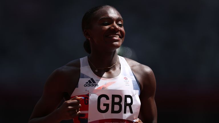 Dina Asher-Smith made her return to the track