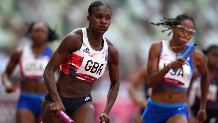 Tokyo 2020 Olympics: Dina Asher-Smith and 4x100m relay team win bronze medal for Team GB |  Olympic News