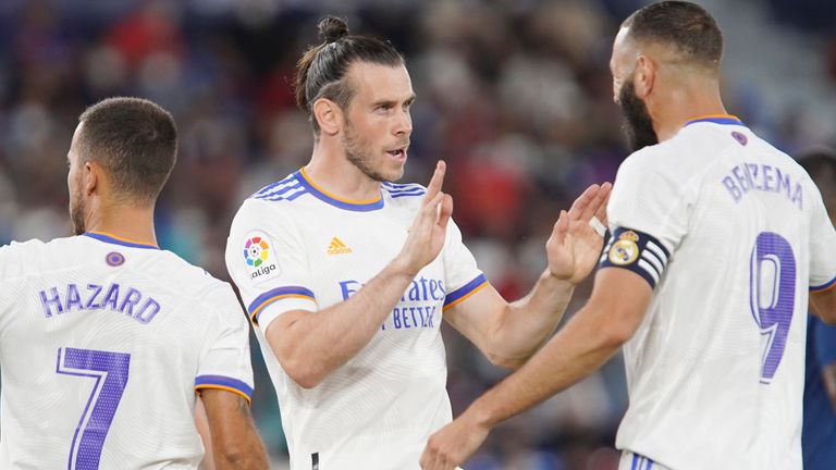 Bale started and scored in Real Madrid's 3-3 draw with Levante on the weekend