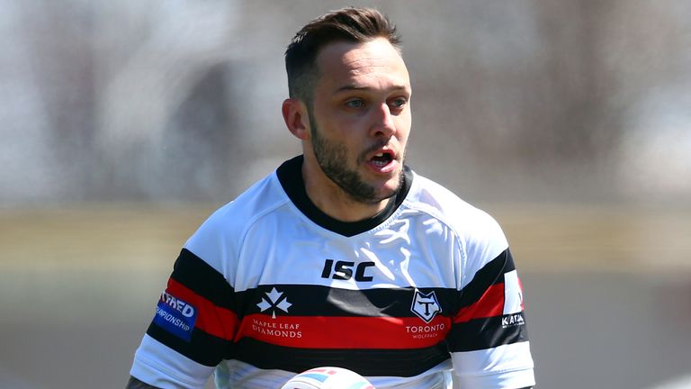 Picture by Vaughn Ridley/SWpix.com - 28/04/2019 - Rugby League - Betfred Championship - Toronto Wolfpack v Swinton Lions - Lamport Stadium, Toronto, Canada - Gareth O'Brien of the Toronto Wolfpack.