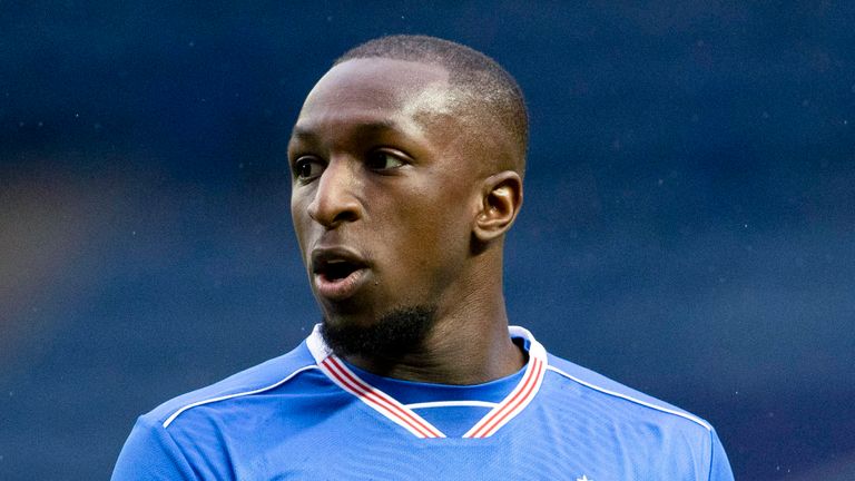 sGLASGOW, SCOTLAND - APRIL 04: Glen Kamara in action for Rangers during a Scottish Cup Third Round tie between Rangers and Cove Rangers at Ibrox Stadium, on April 04, 2021, in Glasgow, Scotland. (Photo by Alan Harvey / SNS Group)