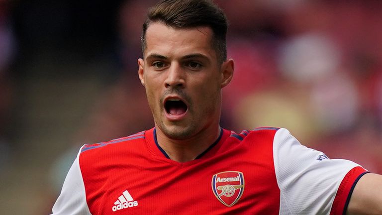 Arsenal midfielder Granit Xhaka (PA)