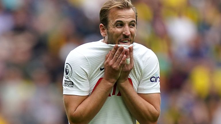 Harry Kane made his first Premier League appearance this season