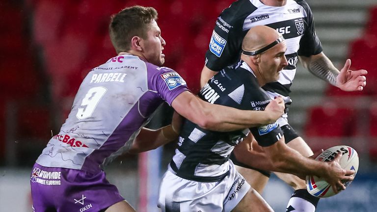 Picture by Alex Whitehead/SWpix.com - 29/10/2020 - Rugby League - Betfred Super League - Hull KR v Hull FC - Totally Wicked Stadium, St Helens, England - Hull FC's Danny Houghton.