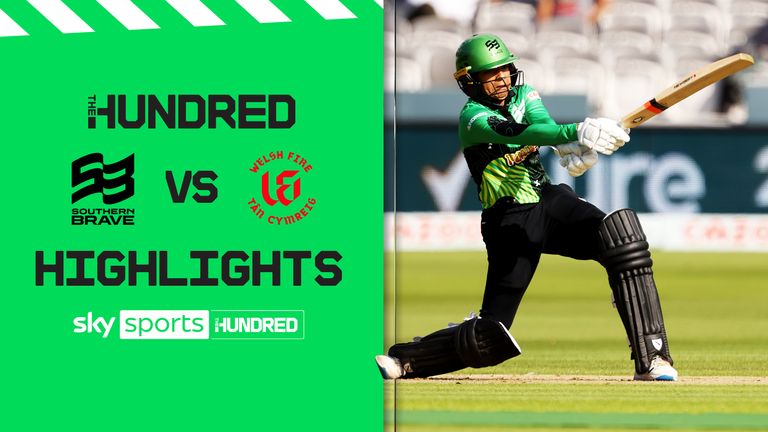 Highlights of Southern Brave booking their place in the final of the women&#39;s Hundred with a record score against the Welsh Fire.