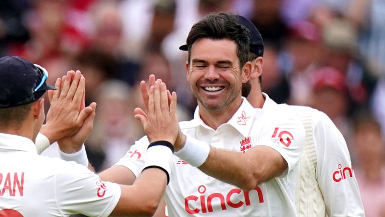 James Anderson finished with five-for as India were bowled out for 364 in their first innings at Lord's