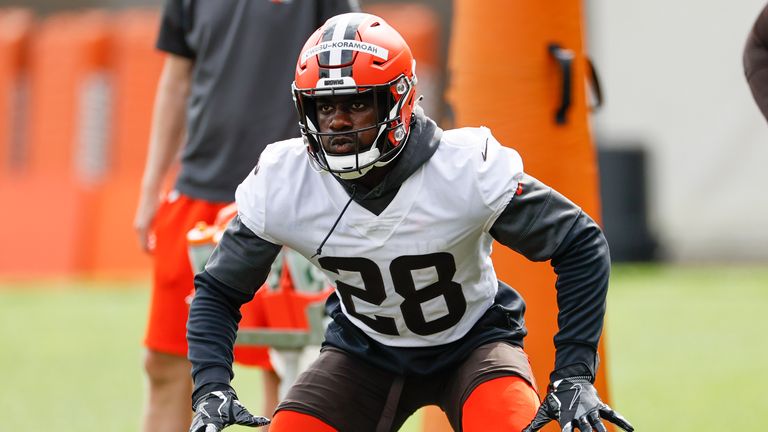 The Browns snagged themselves a potential steal in linebacker Jeremiah Owusu-Koramoah (AP Photo/Ron Schwane)