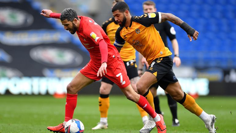 Jobi McAnuff in action for Leyton Orient during his time as player-manager