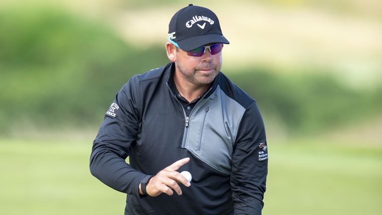 Justin Walters during the second round of the Hero Open