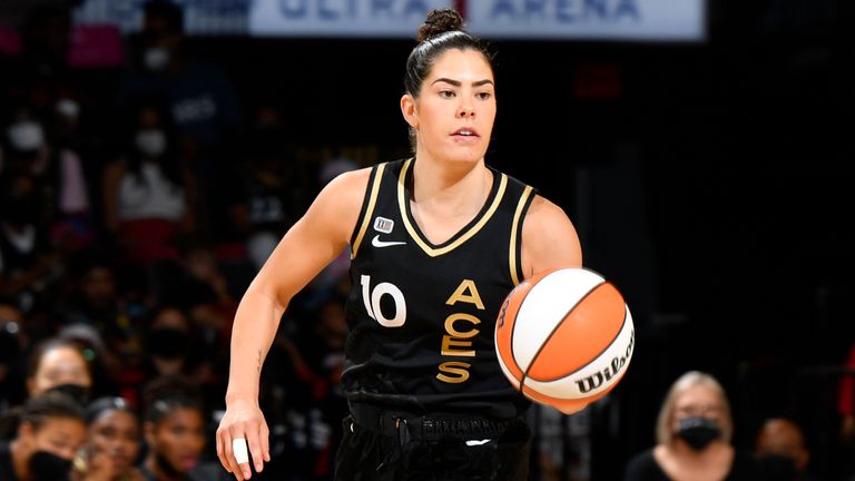 Aces' point guard Kelsey Plum won a gold medal with the USA in the women's 3x3 basketball event in Tokyo