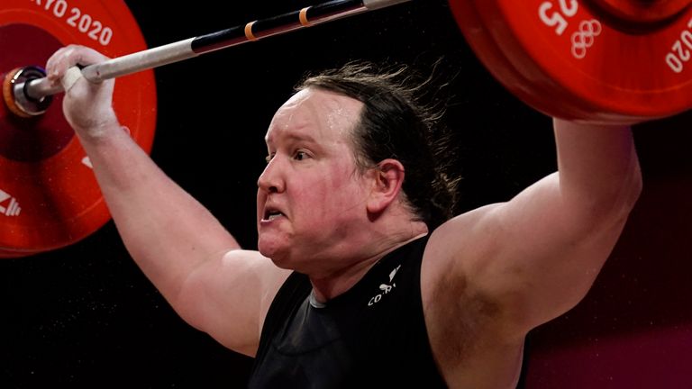 Hubbard made an early exit from the Games on Monday as she was eliminated just 10 minutes into her +87kg contest