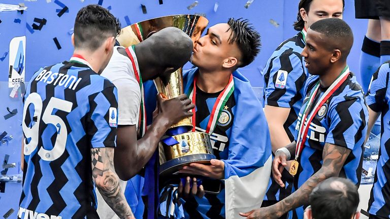 Lautaro Martínez ganó la Serie A con el Inter de Milán la temporada pasada