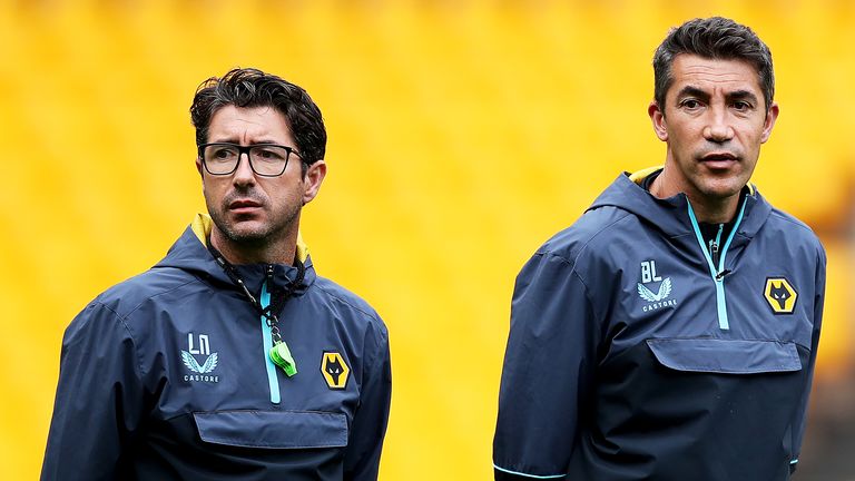 Luis Nascimento (left) is the younger brother of Wolves boss Lage (right)