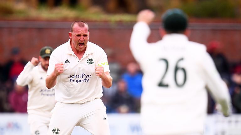 Nottinghamshire's Luke Fletcher removed four of Somerset's top-five batsmen