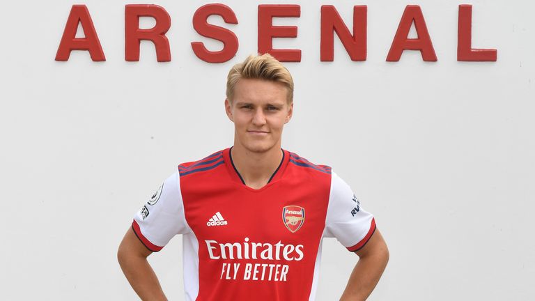 Arsenal unveil Martin Odegaard after signing him from Real Madrid for an initial £30m