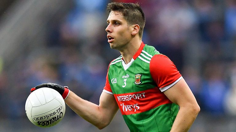 14 August 2021; Lee Keegan of Mayo during the GAA Football All-Ireland Senior Championship semi-final match between Dublin and Mayo at Croke Park in Dublin. Photo by Piaras .. M..dheach/Sportsfile