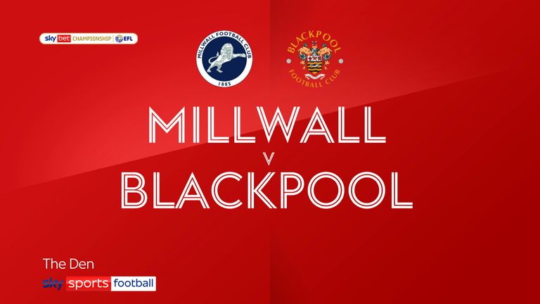 millwall v blackpool badge