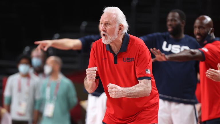 Gregg Popovich finally adds an Olympic gold to the bronze medal he earned as an assistant coach at Athens in 2004