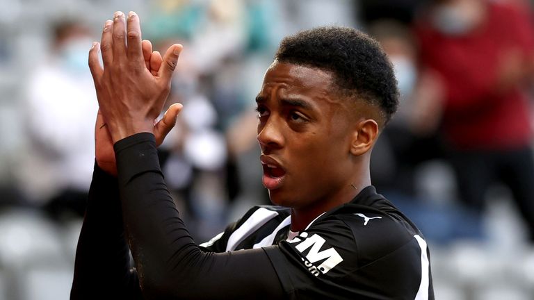 Joe Willock scored eight goals in 14 appearances during his loan spell at Newcastle last season