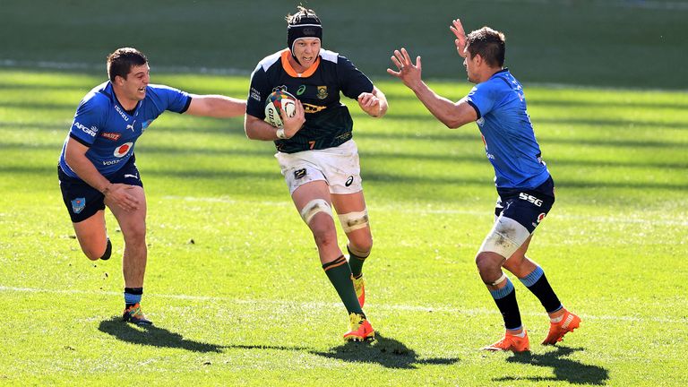 Nicolaas Janse van Rensburg in action for South Africa A against the Bulls