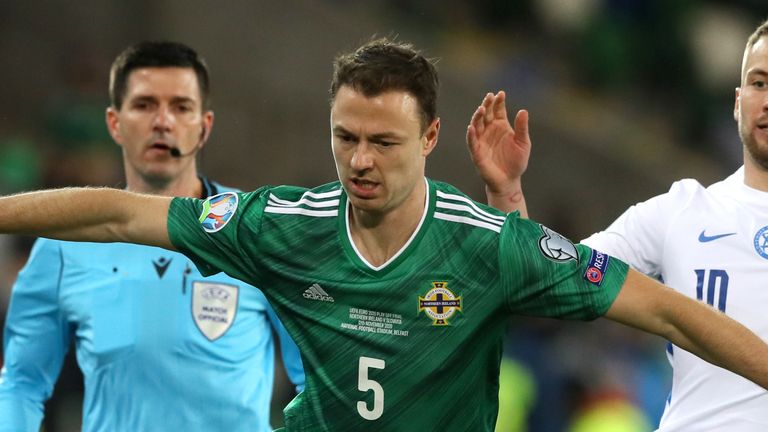 Jonny Evans faces a race against time to be fit for Northern Ireland's World Cup qualifiers
