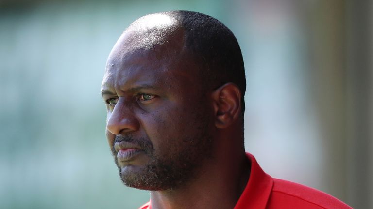 Former Arsenal captain Patrick Vieira succeeded Roy Hodgson as Crystal Palace manager this summer 