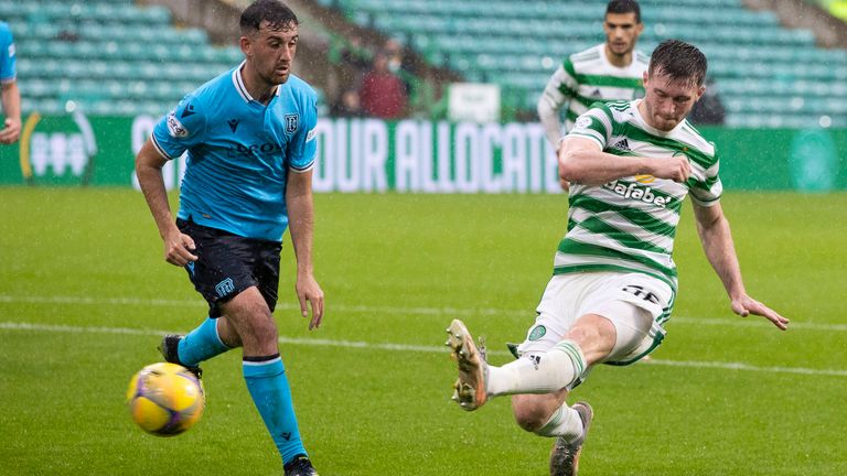 Anthony Ralston got his second league goal in as many matches against Dundee