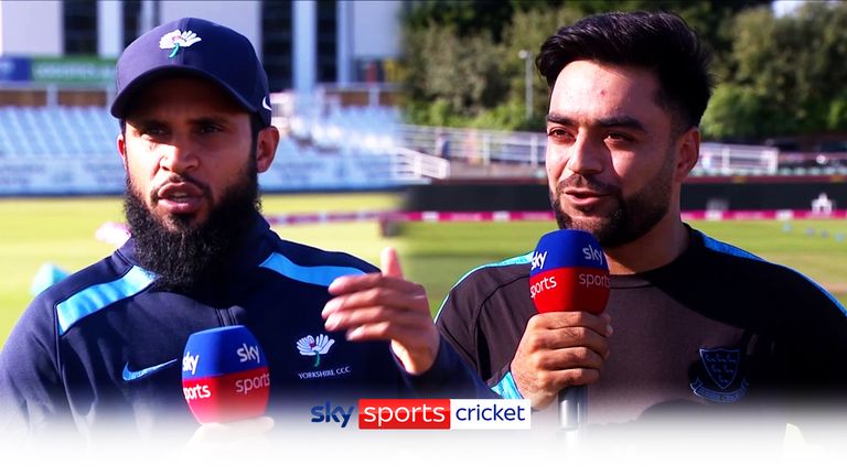 Adil Rashid and Rashid Khan (Sky Sports)