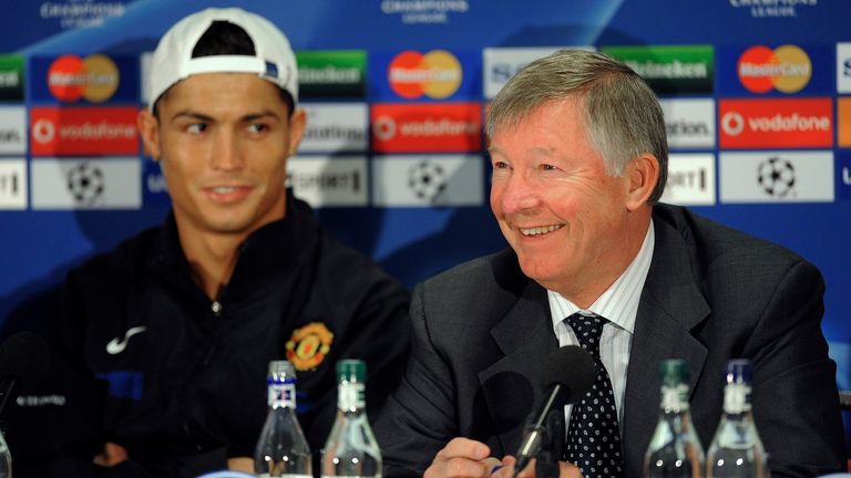 Cristiano Ronaldo avec Sir Alex Ferguson (AP)