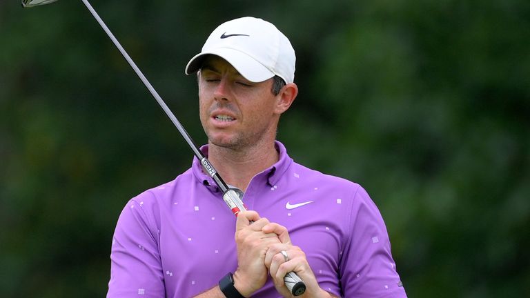 rory mcilroy purple golf shirt