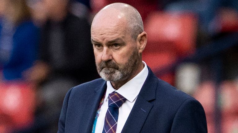 GLASGOW, SCOTLAND - JUNE 22: Scotland Manager Steve Clarke during a Euro 2020 match between Croatia and Scotland at Hampden Park, on June 22, 2021, in Glasgow, Scotland. (Photo by Alan Harvey / SNS Group)