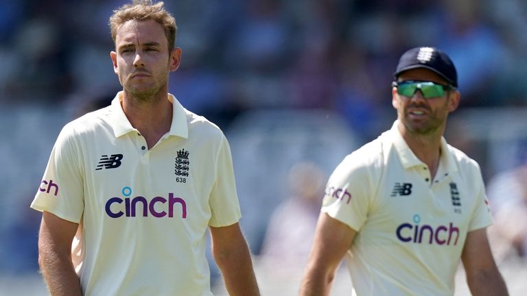 Stuart Broad and James Anderson are set to be omitted from England's Test squad to face the West Indies 