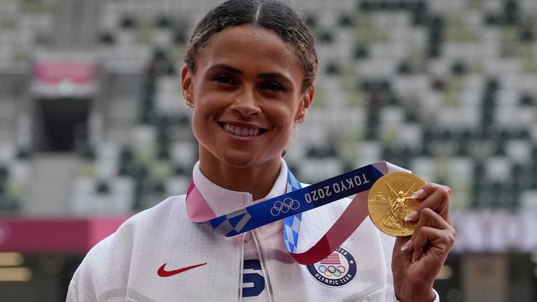 Sydney McLaughlin clinches gold in the women's 400m hurdles
