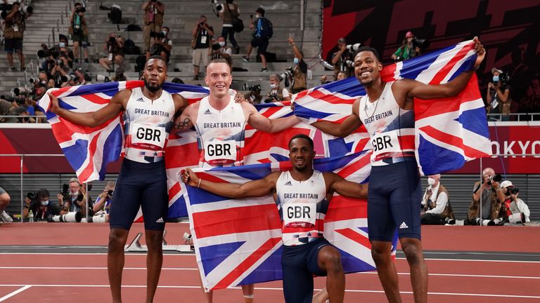 Team GB 4x100m relay team