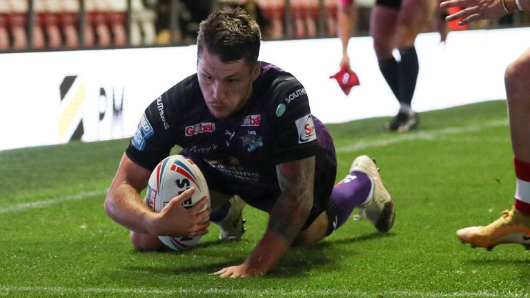 Tom Briscoe scored two tries for Leeds in the win over Leigh
