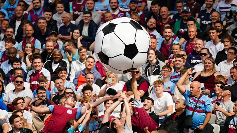 A carnival atmosphere at the London Stadium against Atalanta