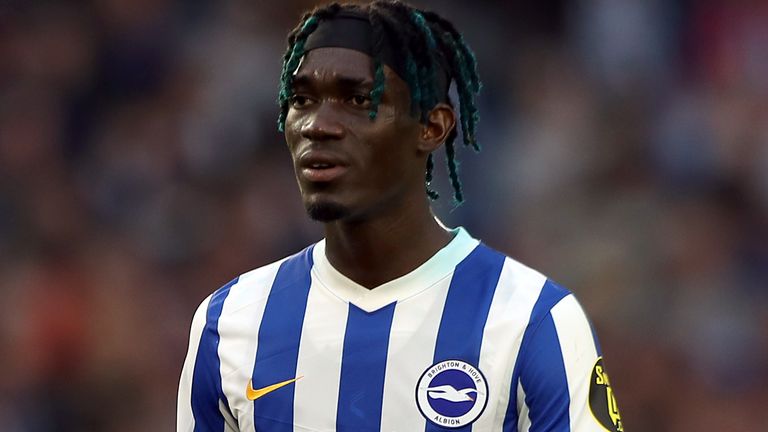 Brighton midfielder Yves Bissouma (PA)