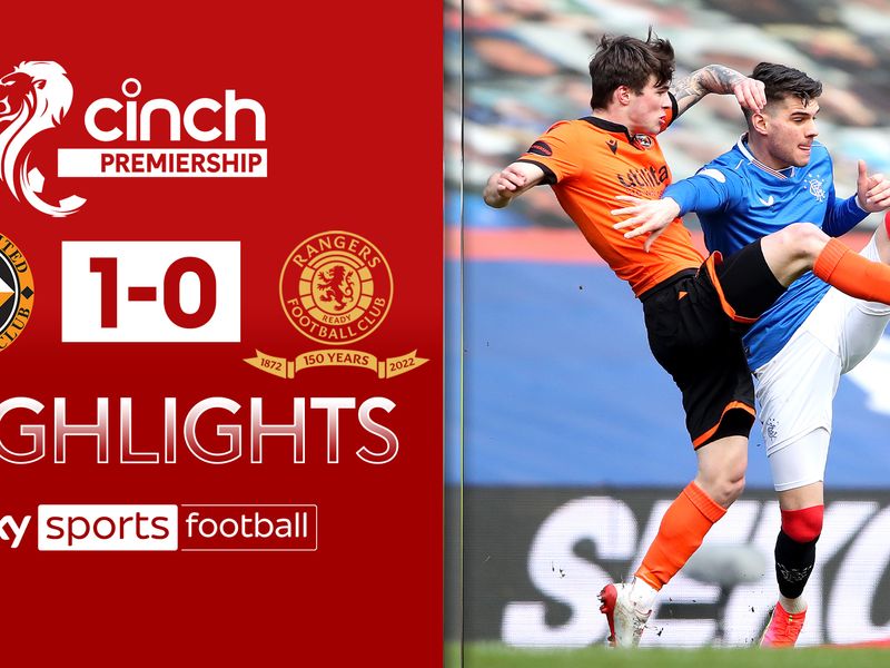 Dundee United 1 0 Rangers Jamie Robson Goal Ends Rangers Unbeaten League Run Football News Sky Sports