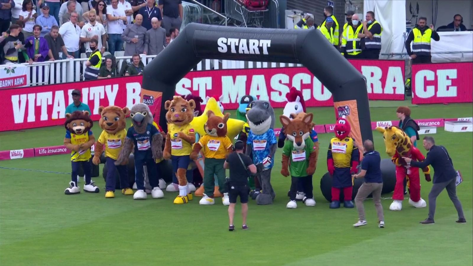 Bumble commentates on Vitality Blast Mascot Race for 2021 | Cricket ...