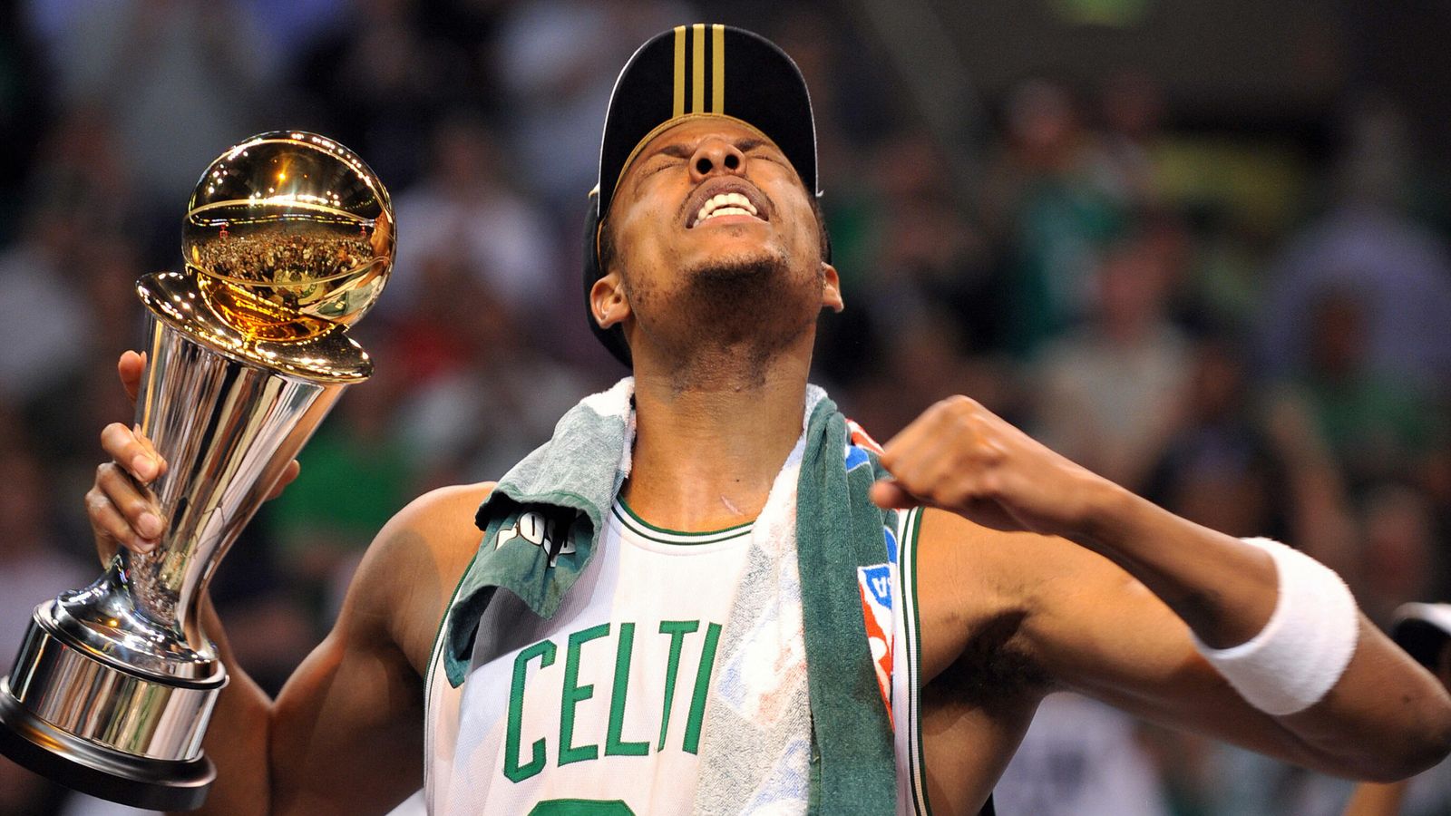 Paul Pierce fights back tears at jersey retirement: 'When you're forever  with the Celtics, you're forever