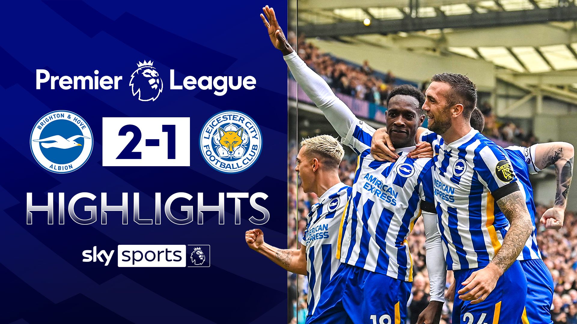 Welbeck goal edges Brighton past Leicester