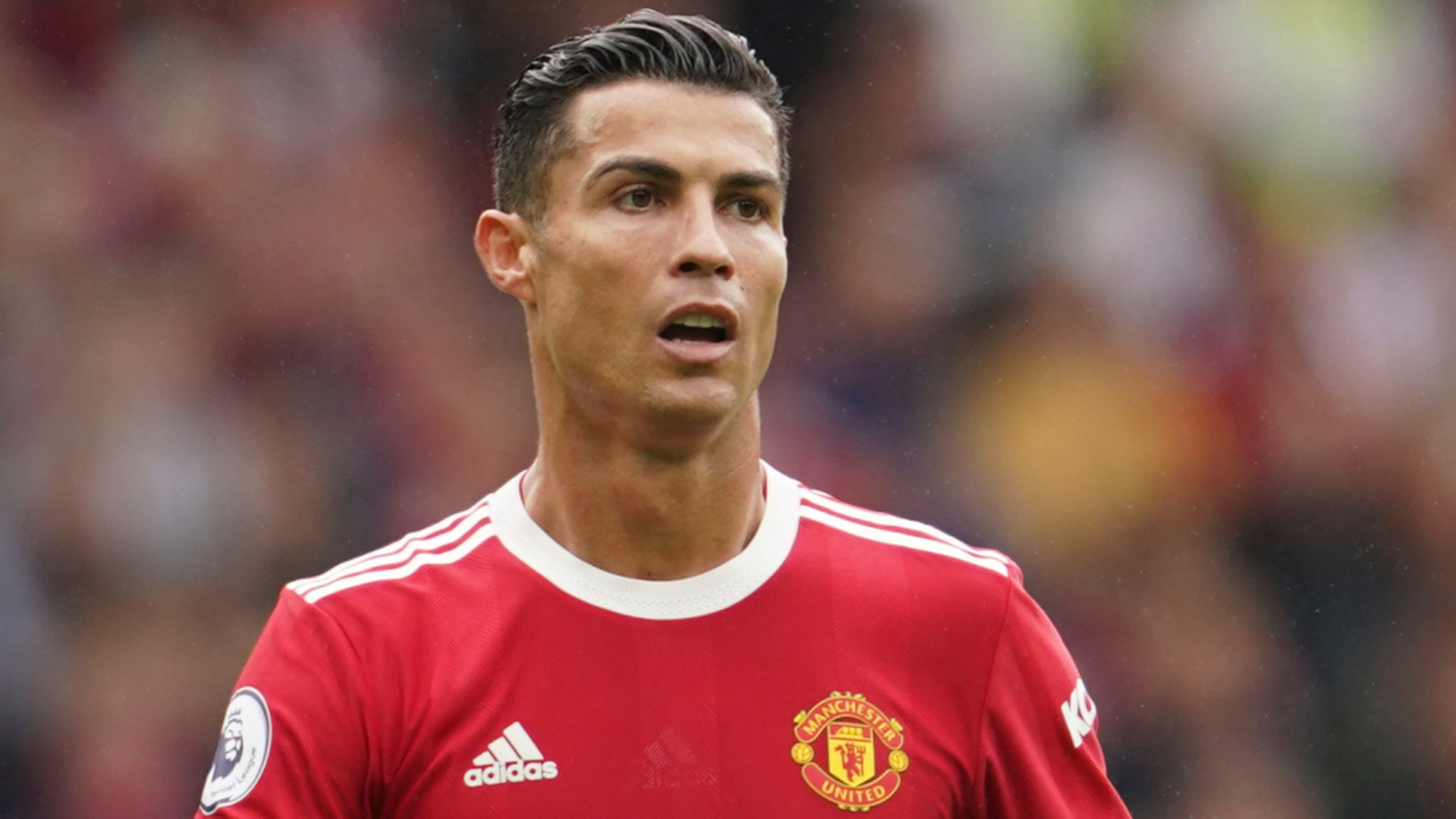 LONDON - SEPTEMBER 21: A rear view of Cristiano Ronaldo of Manchester United  during the Barclays Premie…