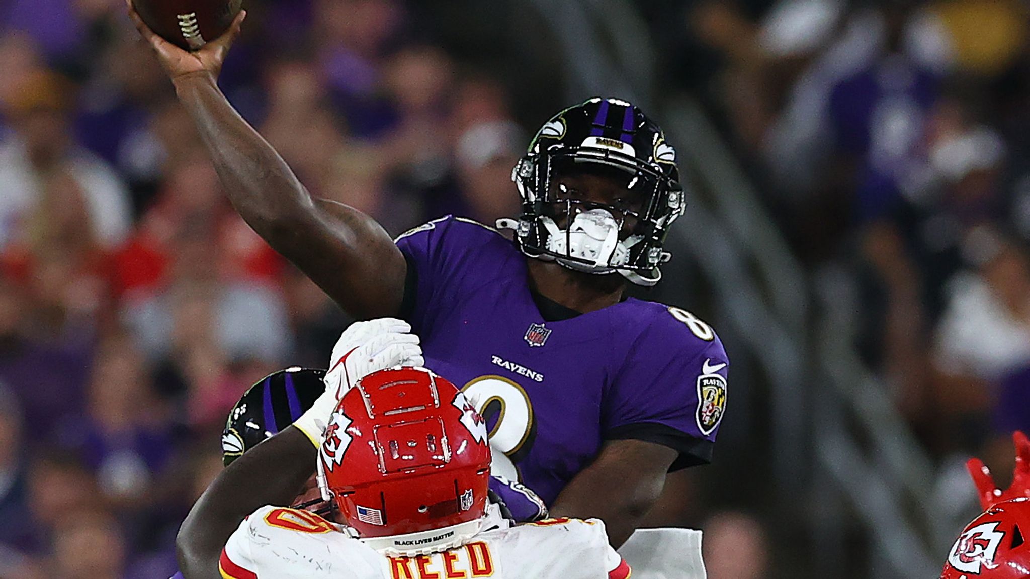 4th time's a charm: Jackson vaults Ravens over Chiefs 36-35