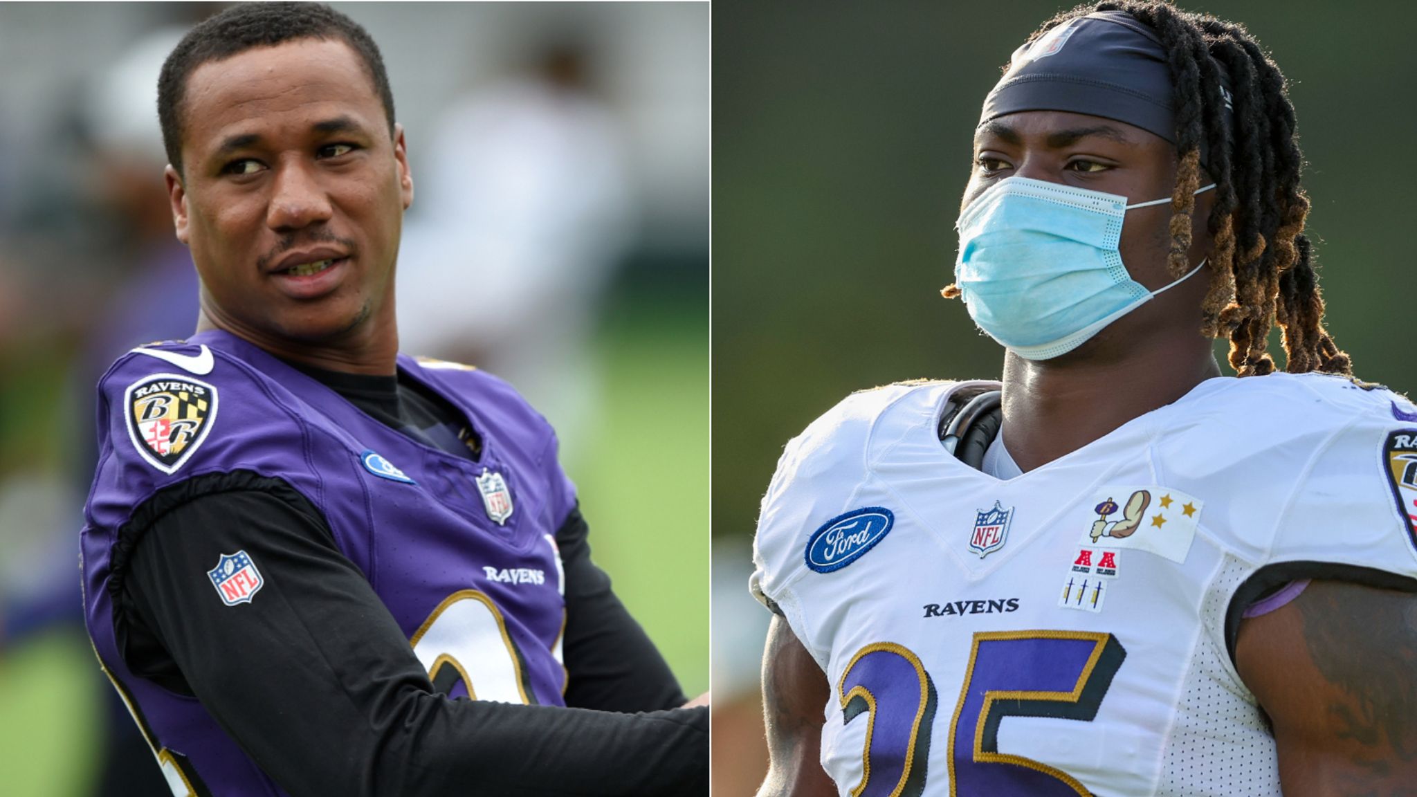 Gus Edwards injury: Ravens RB suffers head injury in Week 18 - DraftKings  Network