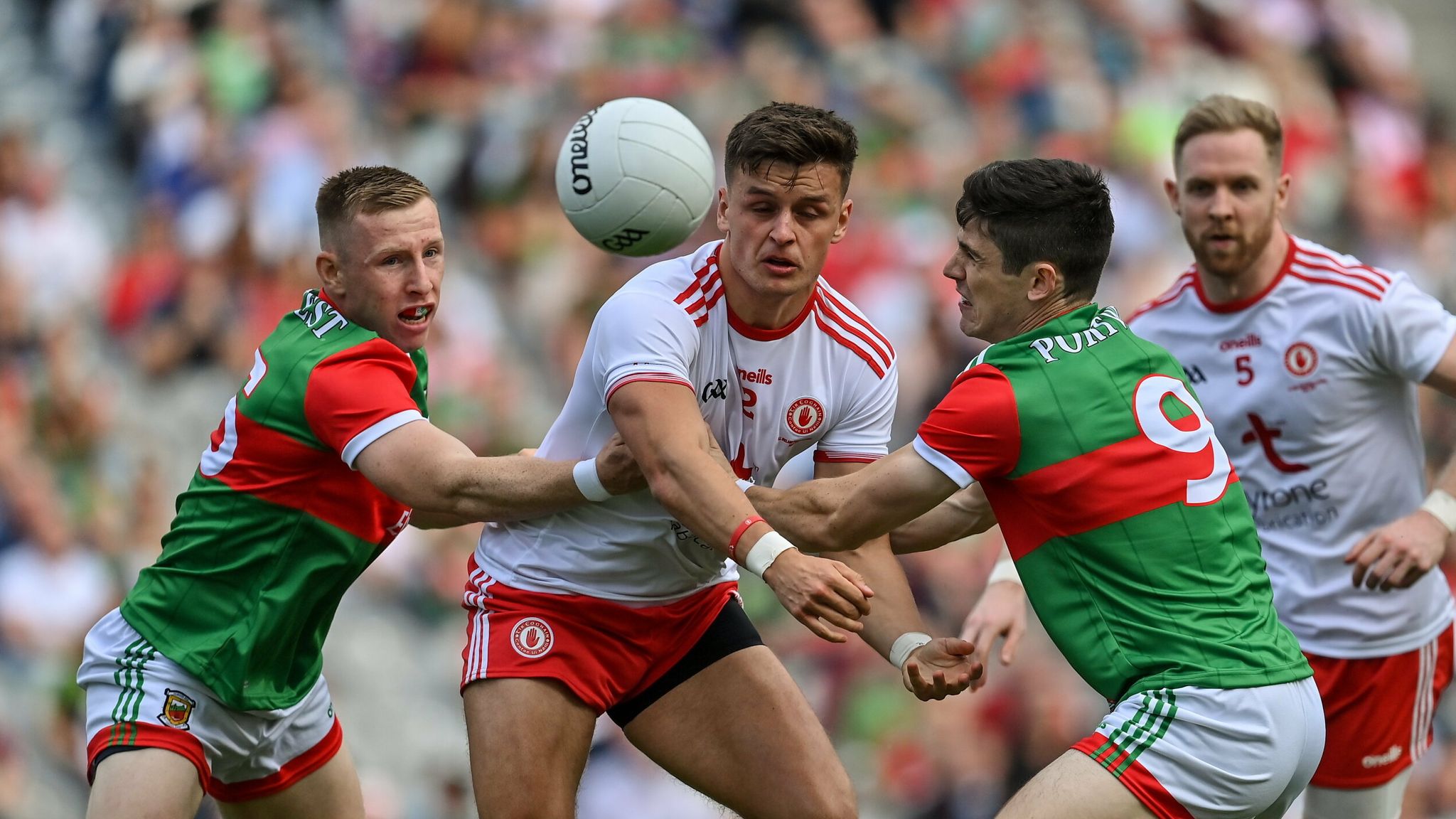 Tyrone 2 14 Mayo 0 15 Goals Steer Red Hands To All Ireland Glory As Mayo Wait Goes On Gaa News Sky Sports
